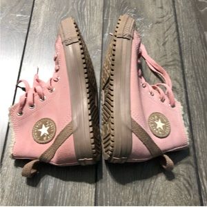 Converse High-Top Blush Pink Fur Lined Youth